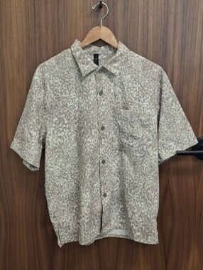 LULULEMON Print Button Down Shirt SZ M